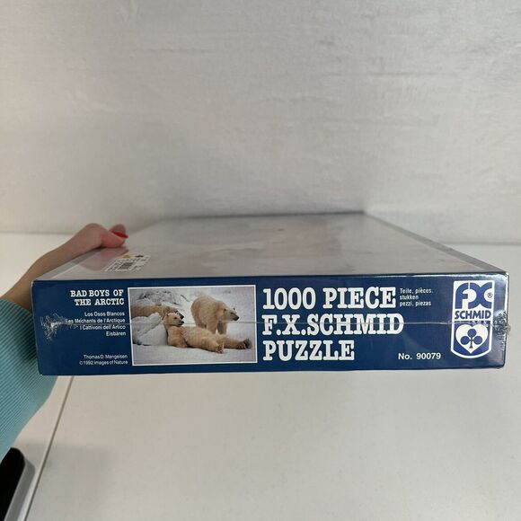 FX Schmid Vintage 1994 1000 Pc Panorama Bad Boys Of The Arctic Jigsaw Puzzle NEW - Picture 5 of 12